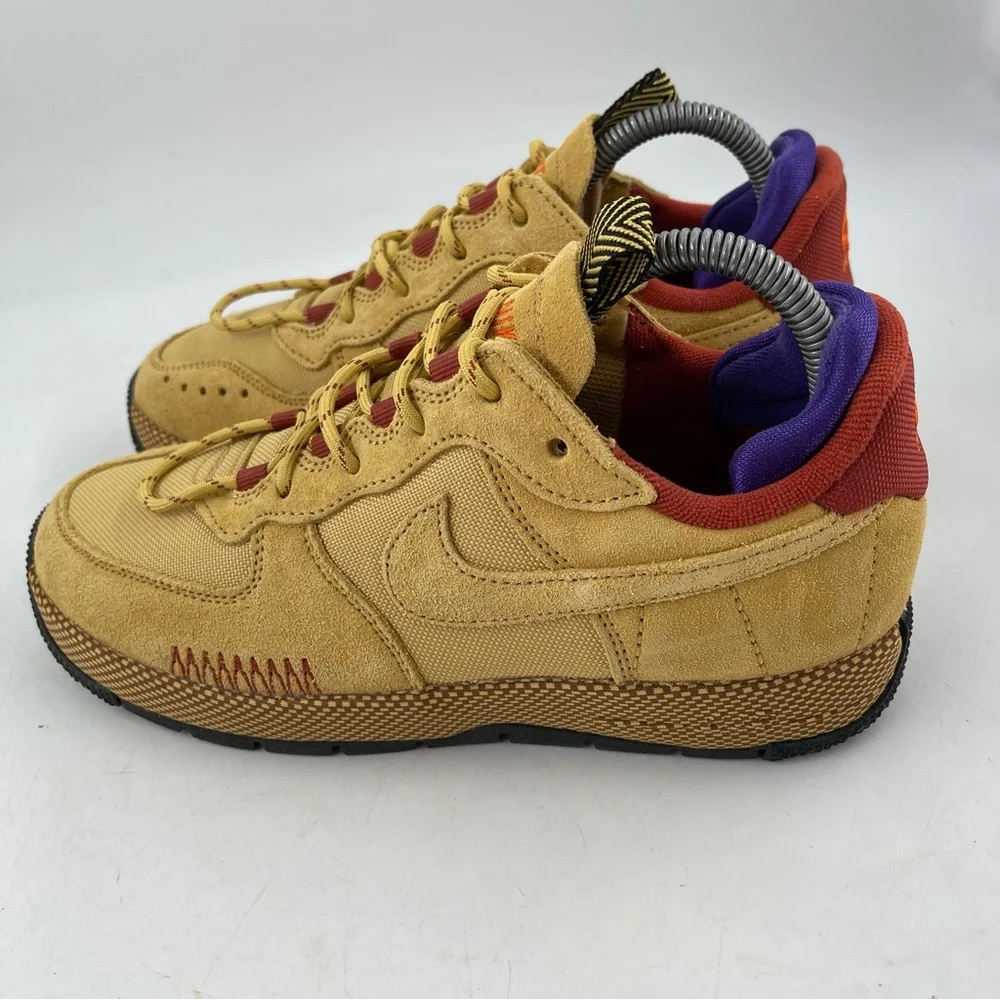 Nike Women’s Air Force 1 Wild Wheat Gold-SZ 6.5 -Low Lace-Up Shoes Sneaker